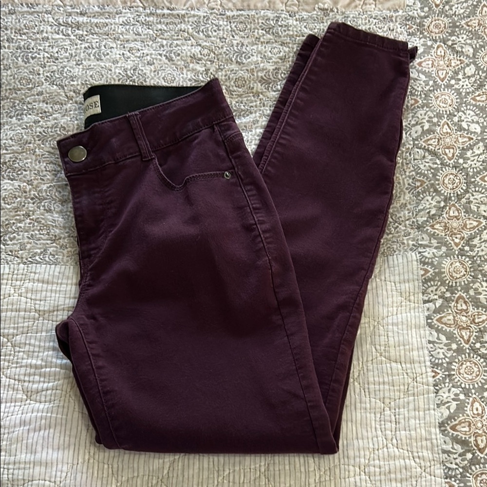 Chic Dark Purple Jeans